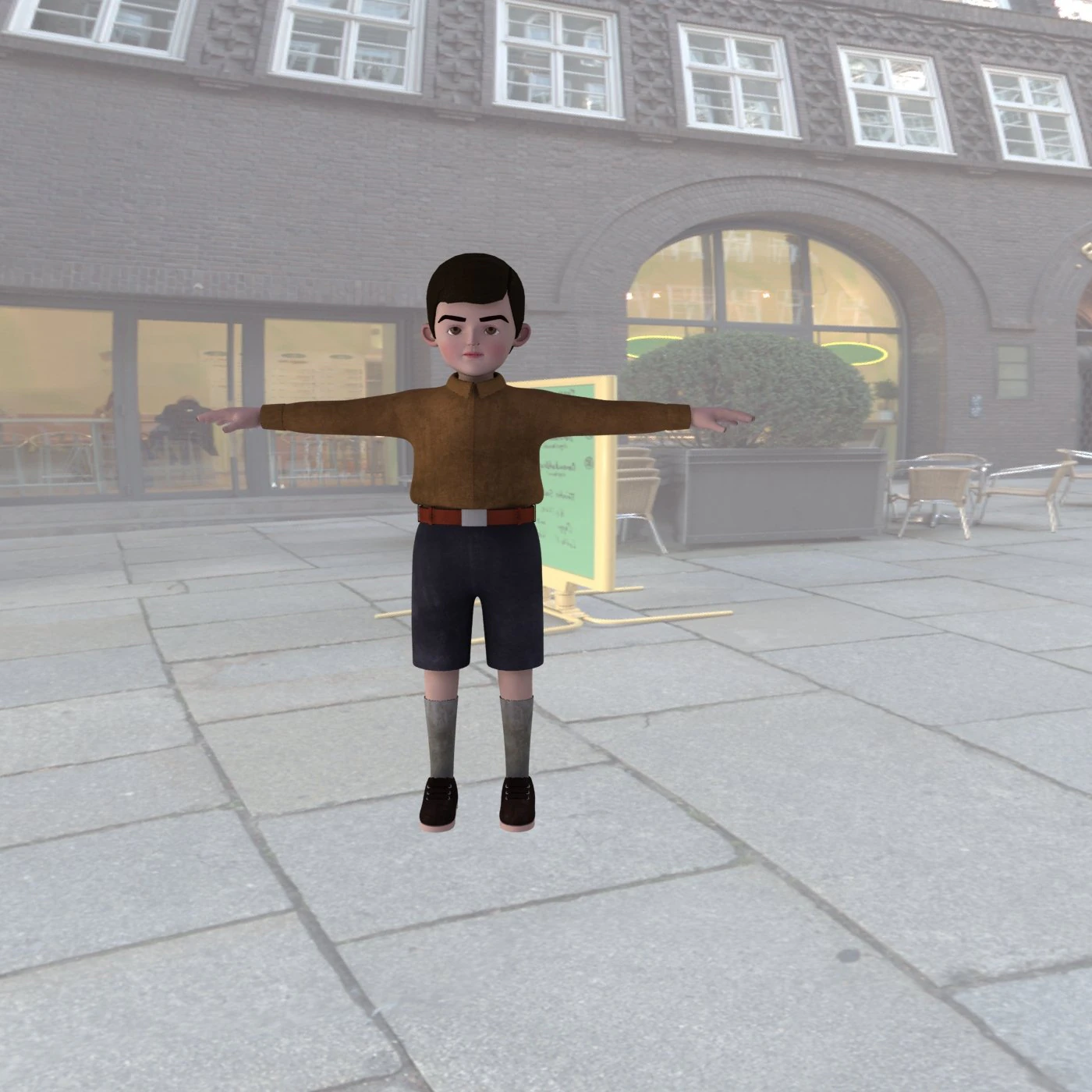 Boy 3D Model .c4d .max .obj .3ds .fbx .stl .blend 