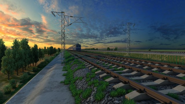 Train 3D 모델 .c4d .max .obj .3ds .fbx .stl .blend 