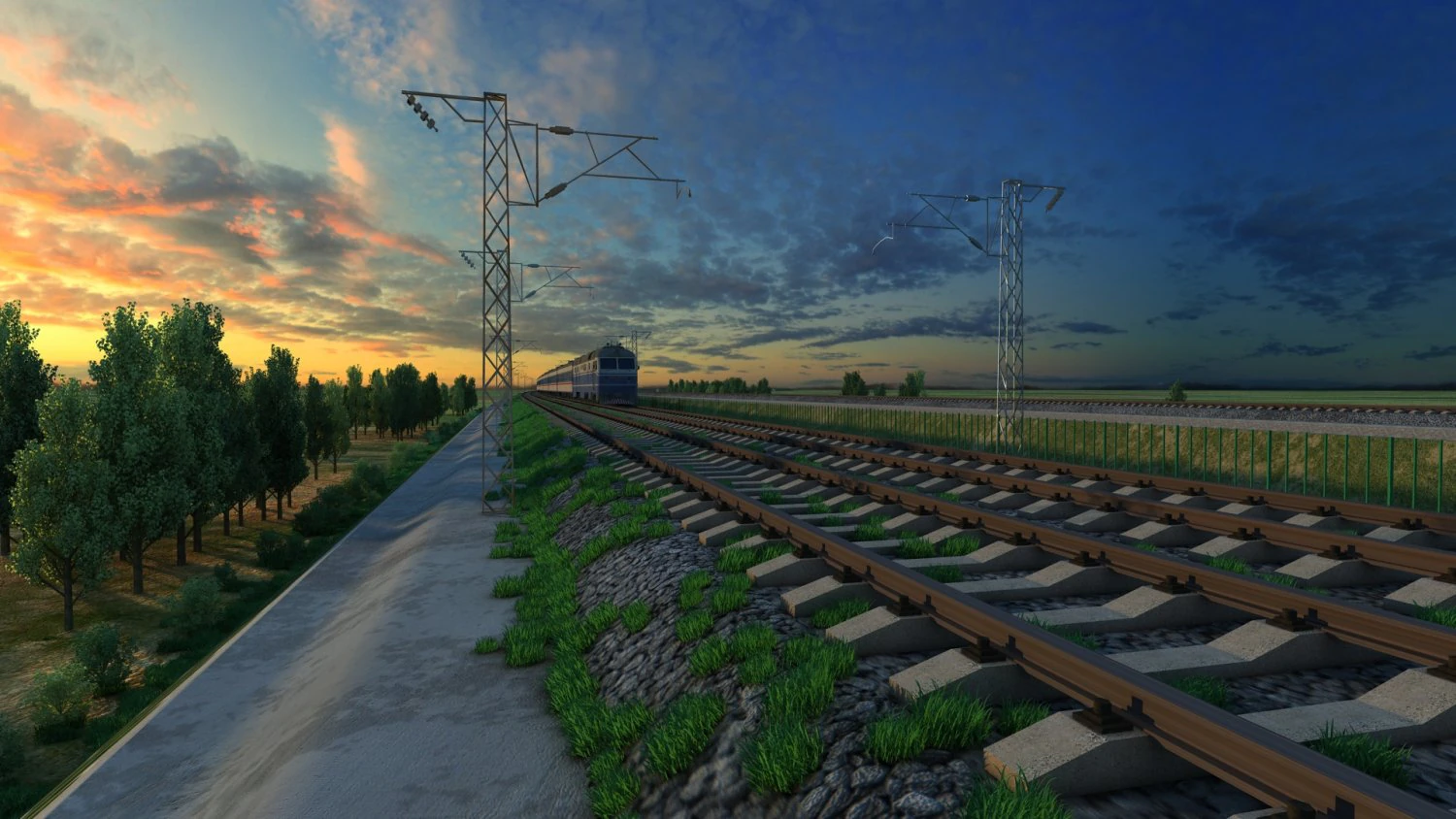 Train 3D Model .c4d .max .obj .3ds .fbx .stl .blend 