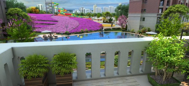 Balcony Modello 3D .c4d .max .obj .3ds .fbx .stl .blend 