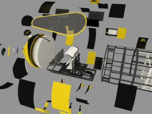 Electric car 3D Model