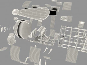 Electric car 3D Model