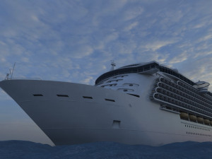 Cruise ship 3D Model