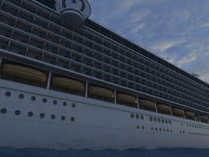 Cruise ship 3D Model