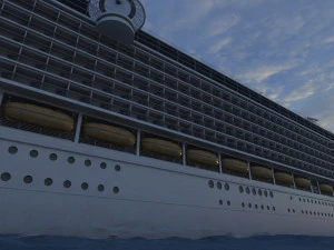 Kreuzfahrtschiff 3D Modell