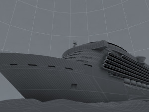 Cruise ship 3D Model