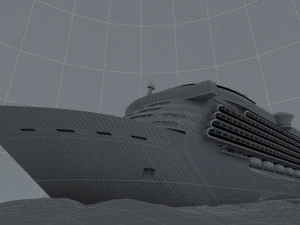 Kreuzfahrtschiff 3D Modell