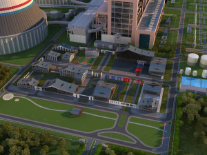 Power plant Modèle 3D