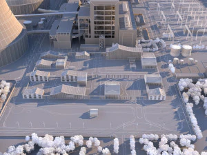 Power plant 3D Model