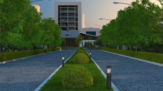Power plant Modelo 3D .c4d .max .obj .3ds .fbx .stl .blend 
