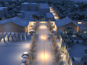 Power plant Modello 3D