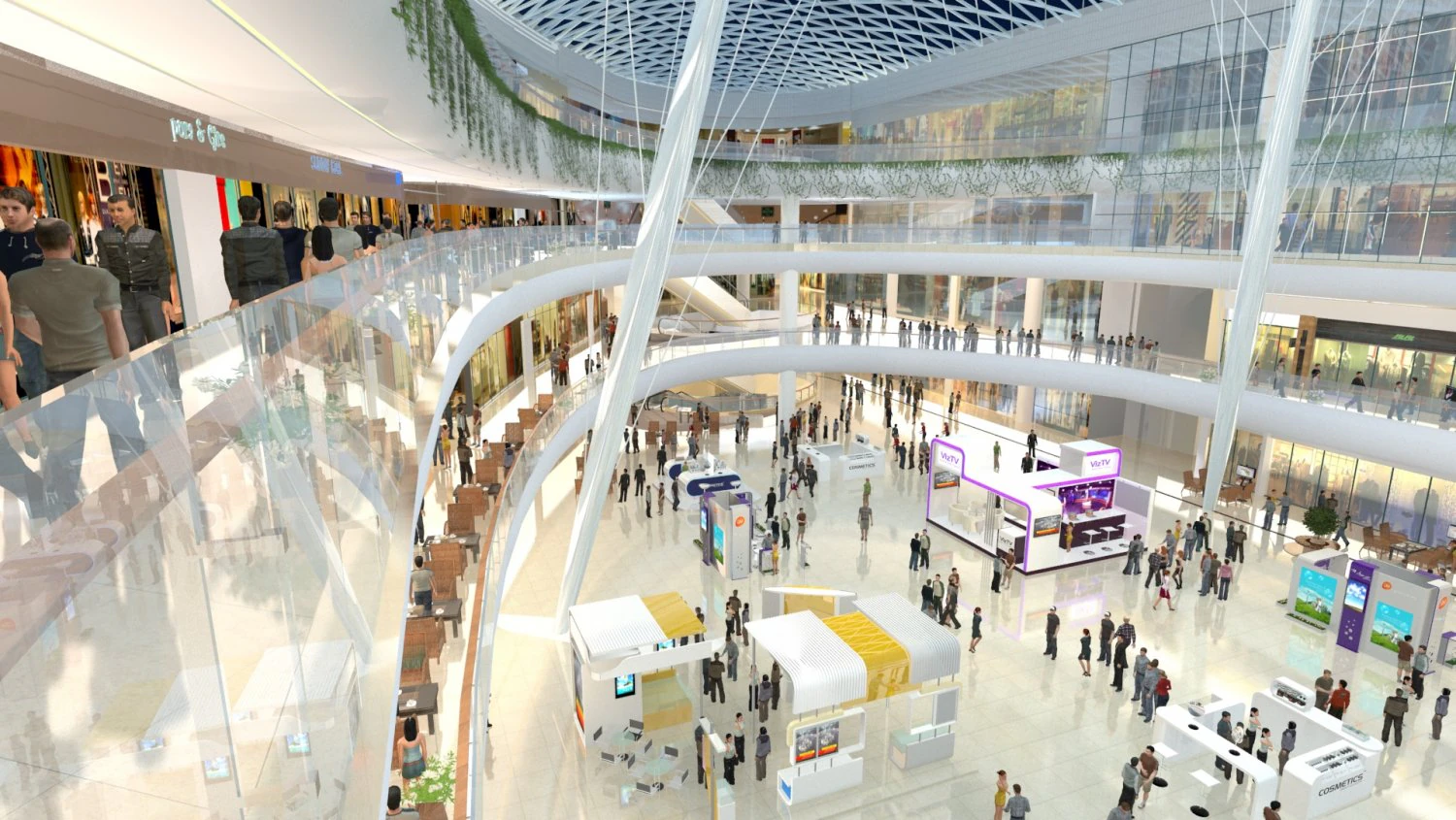 ショッピングモール 3Dモデル .c4d .max .obj .3ds .fbx .stl .blend 