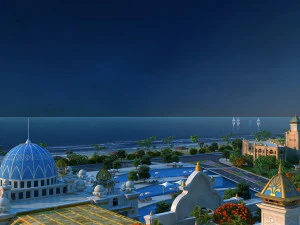 Edificio alberghiero Modello 3D