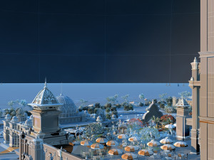Hotel building 3D 模型