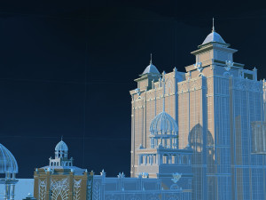 Hotel building 3D Model