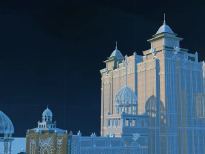 Hotel building 3D Model