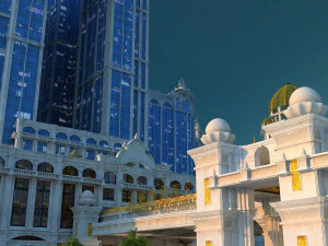 Edif&iacute;cio hoteleiro Modelo 3D