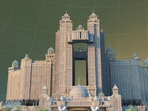 Hotel building 3D Model