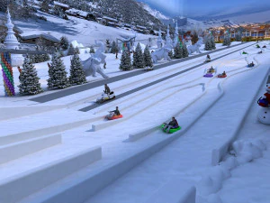 Ski facility 3D Model