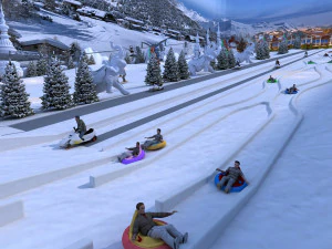 Ski facility 3D Model