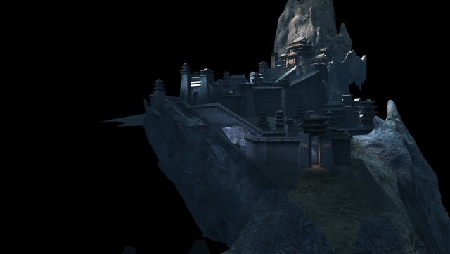 Ancient building 3D Model .c4d .max .obj .3ds .fbx .stl .blend 