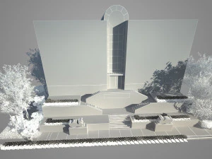 Tombstone 3D Model