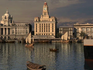 Shanghai Bund 3D Model