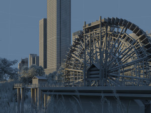 Waterwheel 3D Model