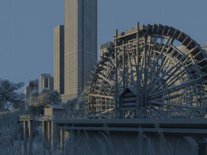 Waterwheel 3D Model