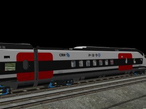 High speed railway 3D Model