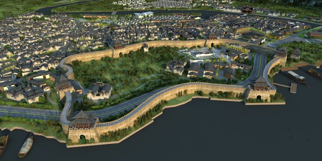 Ancient city Model 3D .c4d .max .obj .3ds .fbx .stl .blend 