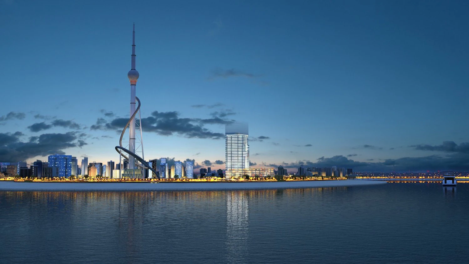 City building 3D Model .c4d .max .obj .3ds .fbx .stl .blend 