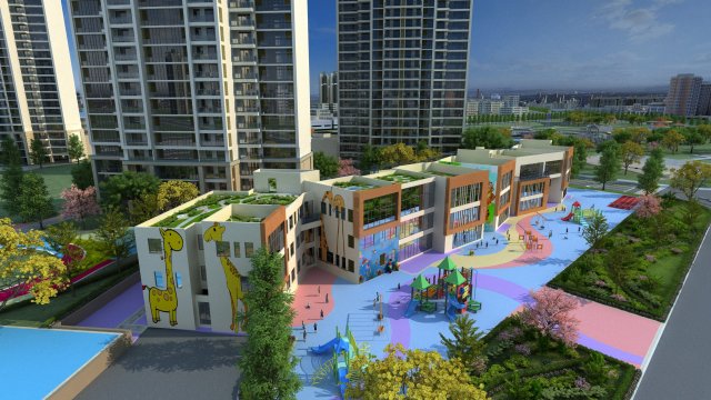Kindergarten Modello 3D .c4d .max .obj .3ds .fbx .stl .blend 