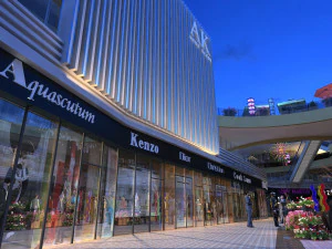 Jalan komersial Model 3D