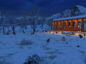 Snow scene Modèle 3D