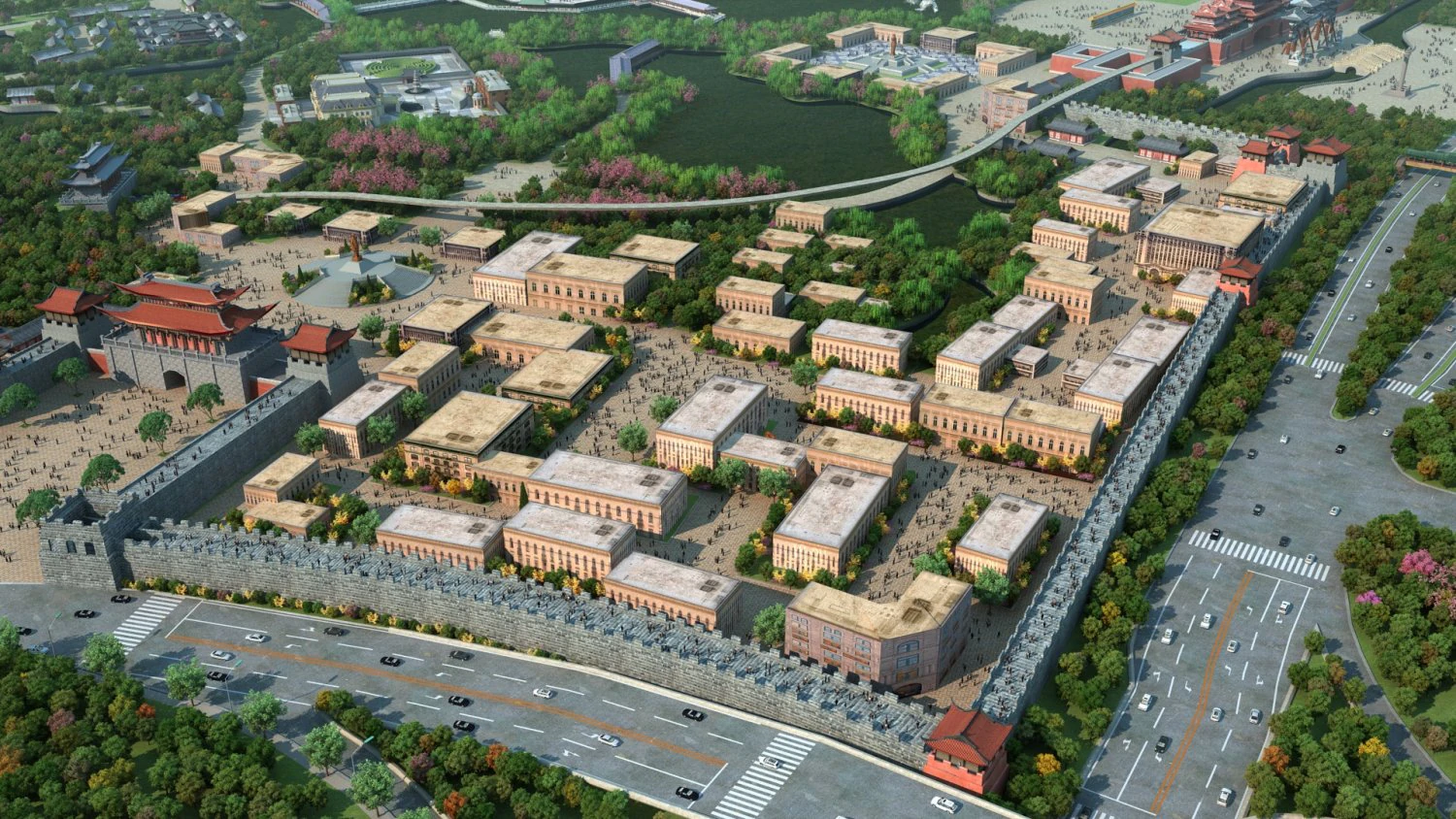 Ancient city 3D Model .c4d .max .obj .3ds .fbx .stl .blend 