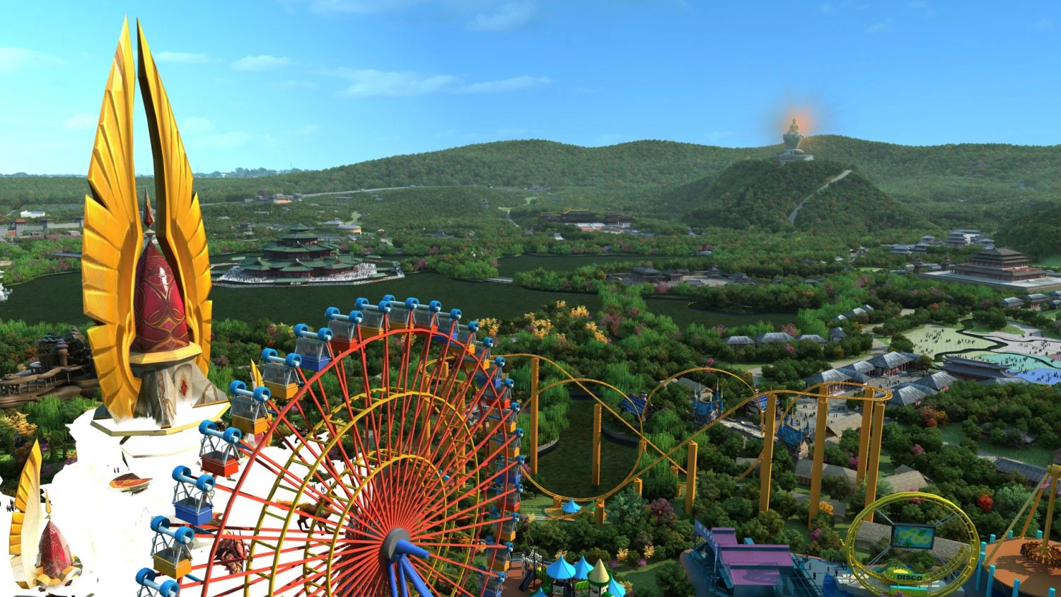 Amusement park 3D Model .c4d .max .obj .3ds .fbx .stl .blend 