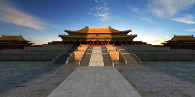 Palace 3D Модель .c4d .max .obj .3ds .fbx .stl .blend 