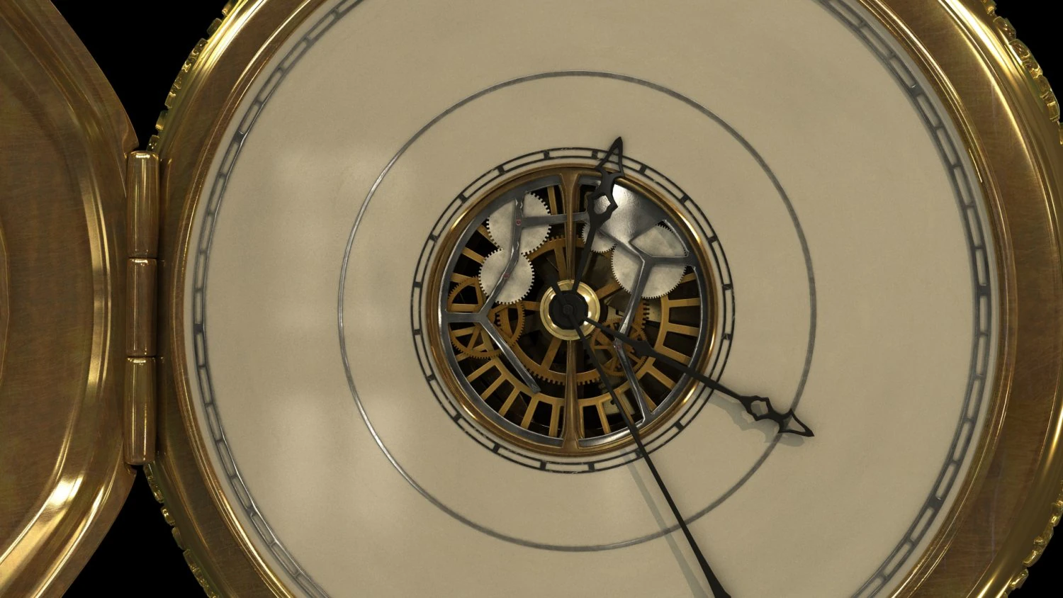 Pocket watch 3D Model .c4d .max .obj .3ds .fbx .stl .blend 