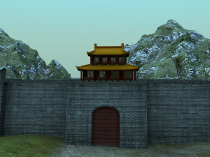 City gate 3D 模型