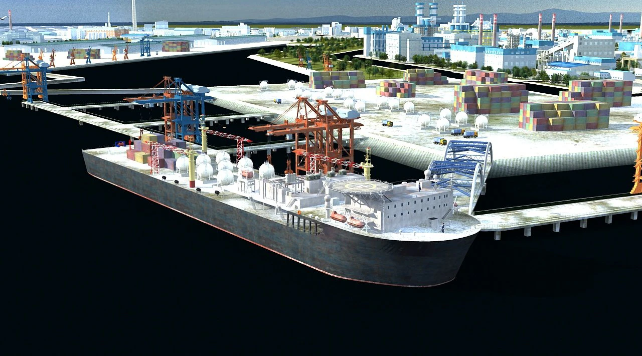 Port 3D Model .c4d .max .obj .3ds .fbx .stl .blend 