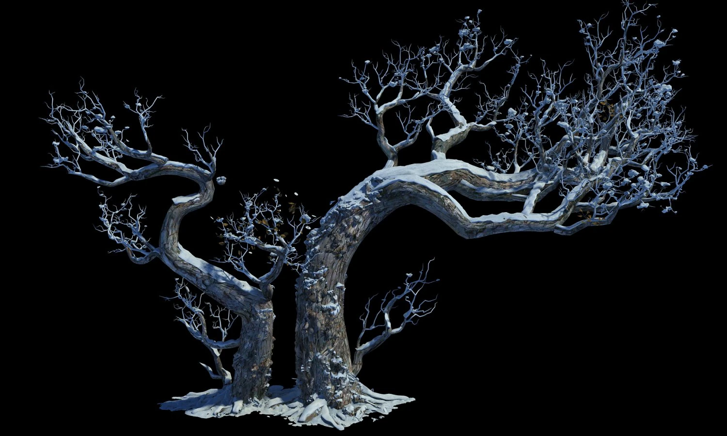 Dead tree 3D Model .c4d .max .obj .3ds .fbx .stl .blend 