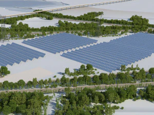 Centrale elettrica Modello 3D