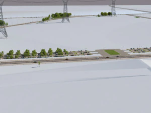 Power station 3D Model
