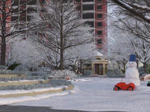 Snow scene 3D Model