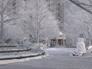 Snow scene 3D Model