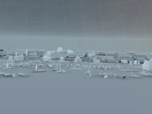 Ancient port 3D Model