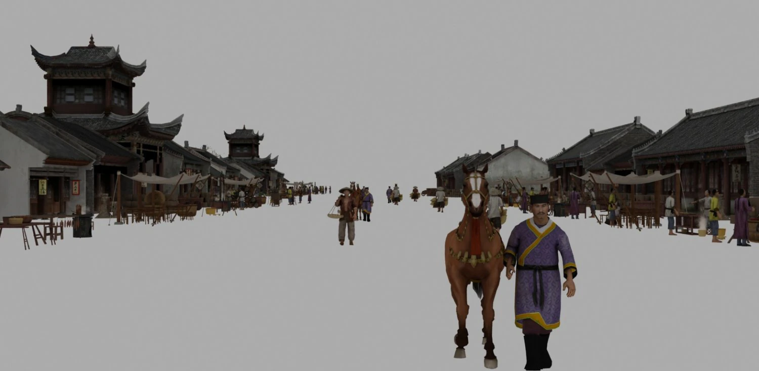 Ancient streets 3D Model .c4d .max .obj .3ds .fbx .stl .blend 