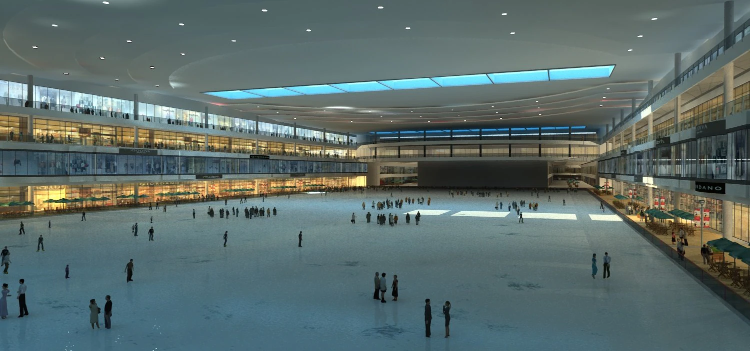 Ice rink 3D Model .c4d .max .obj .3ds .fbx .stl .blend