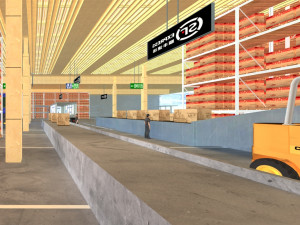 Logistics port Modelo 3D
